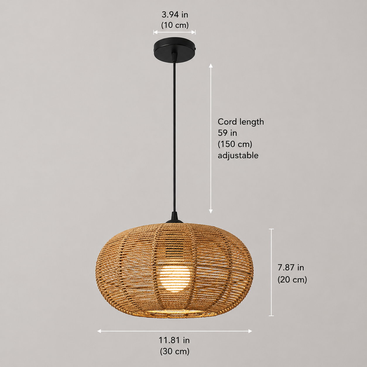 Wicker Pendant Lamp