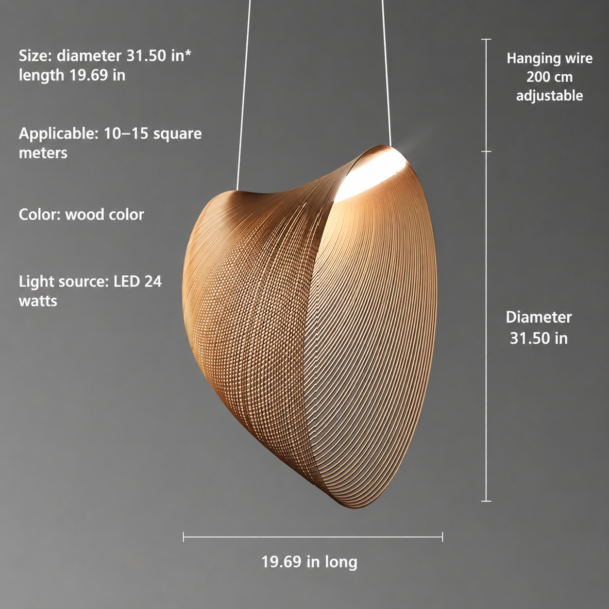 Wood Pendant Lamp