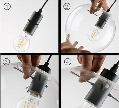 Glass Globe Pendant Lamp