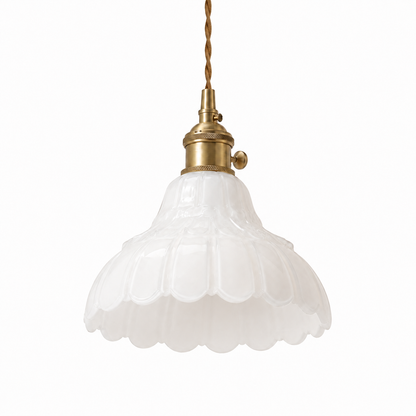 Milk Glass Pendant Lamp