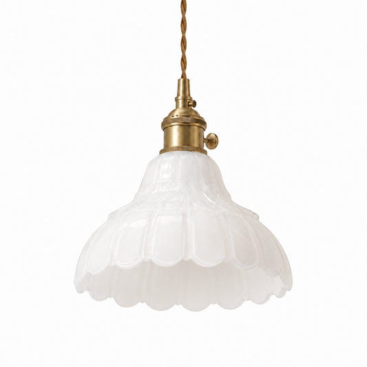 Milk Glass Pendant Lamp
