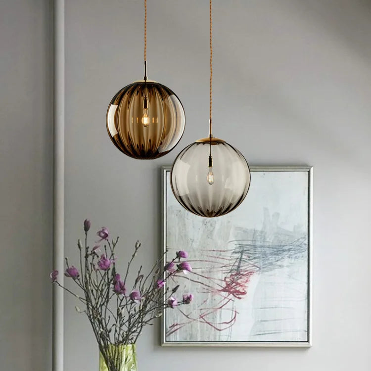 Blown Glass Pendant Lamp