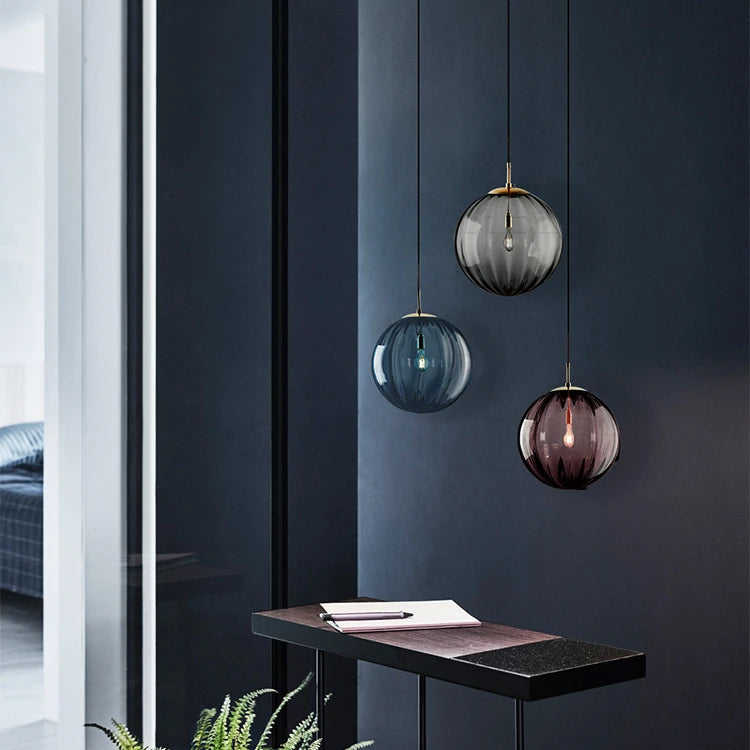 Blown Glass Pendant Lamp
