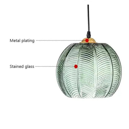 Green Glass Pendant Lamp