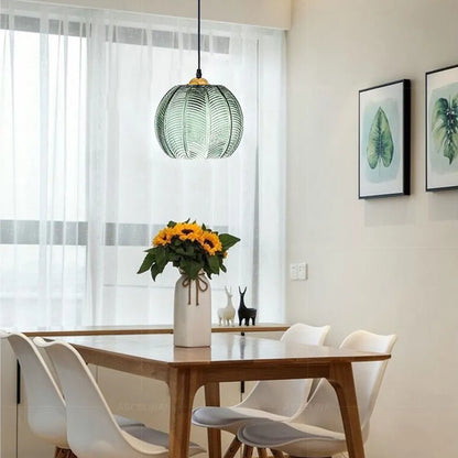 Green Glass Pendant Lamp