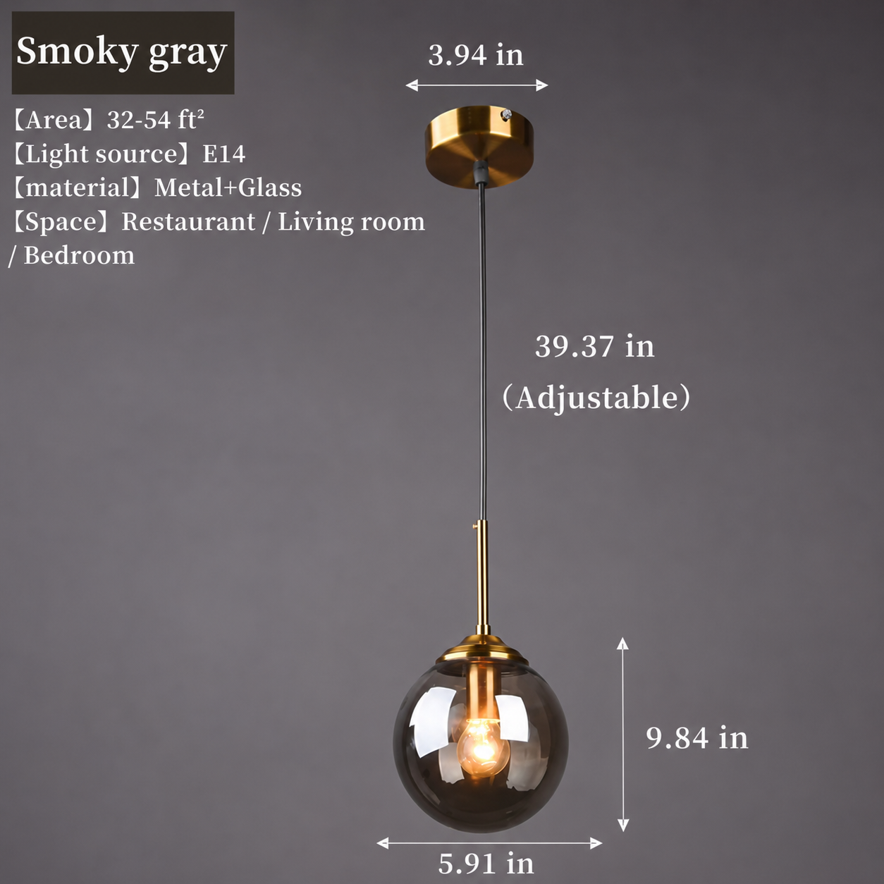 Gold Pendant Lamp